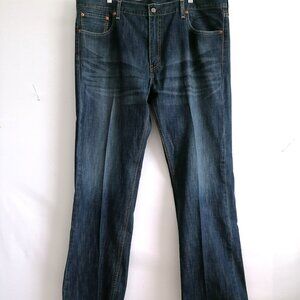 Levi Strauss & Co. Men Denim Blue Five Pockets High Rise Straight Jeans Sz 42x32